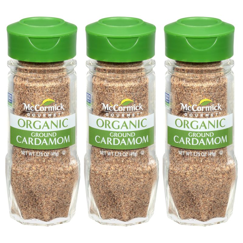 McCormick Gourmet Organic Ground Cardamom, 1.75 oz (Pack of 3)