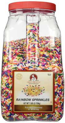 Chef&#39;s Quality Rainbow Sprinkles, 7 lb