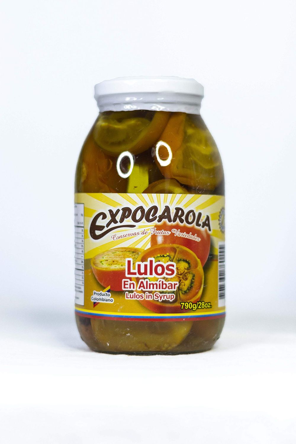 LULO en Almbar - Naranjilla Fruit in Syrup by Expocarola 790g Great for Smoothies, Cocktails, Desserts, Salad Dressings - Natural, Vegan, Non-GMO, Gluten-Free - Imported from Colombia.