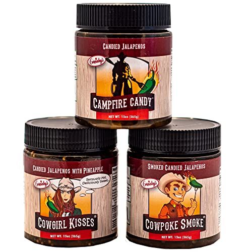 Cornaby&#39;s Relish 3 Flavor Variety Pack In A Jar Sweet And Spicy Candied Jalapeno Peppers Plant-Based Non-GMO Gluten-Free Gourmet Relish Made In USA (3 Flavor Variety, 13oz/Jar)