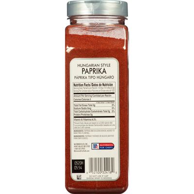 McCormick Culinary Hungarian Style Paprika, 18 oz - One 18 Ounce Container of Sweet Hungarian Paprika Powder for Culinary Professionals, Great for Rubs and Garnish