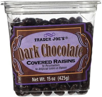 Trader Joes Dark Chocolate Covered Raisins