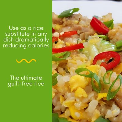 Miracle Noodle Miracle Rice - Konjac Rice, Keto Rice, Plant-Based, Gluten-Free, Soy Free, Low Carb Rice, Low-Calorie Rice, Grain Free, Perfect for Stir-Fry, Rice Pilaf, &amp; Rice Pudding - 8 Oz, 10-Pack