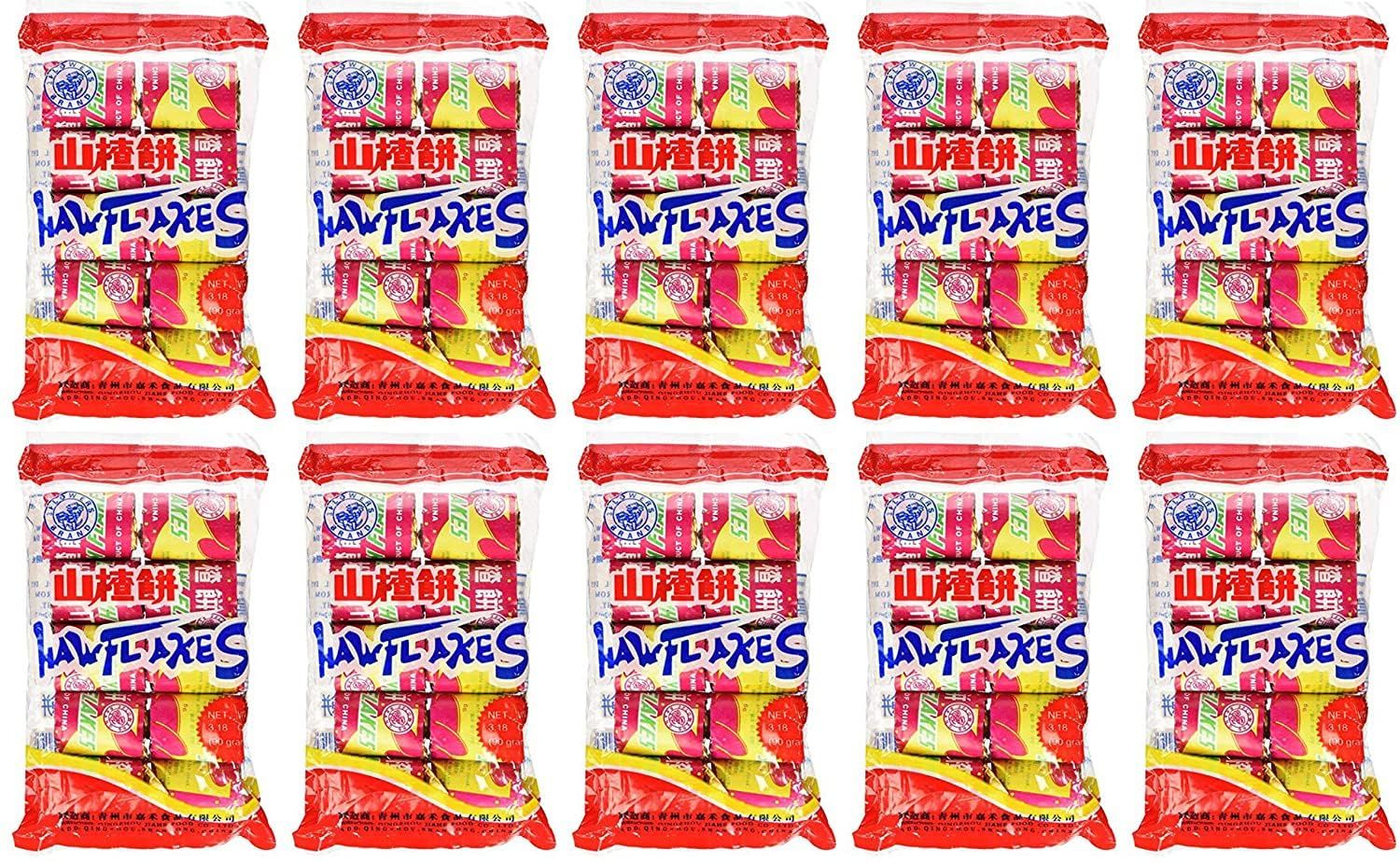 Haw Flakes 3.18 Oz / 90 G (Pack of 10)-SET OF 10
