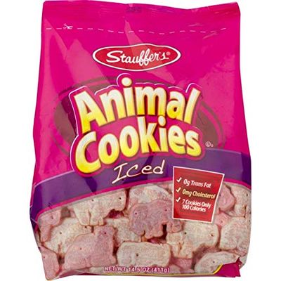 Stauffer&#39;s Original, Iced or Chocolate Animal Cookies (Iced, 4 Bags)