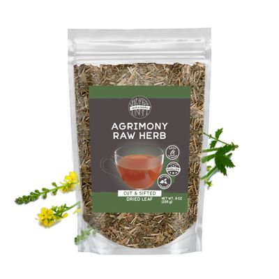 Birch &amp; Meadow 8 oz of Agrimony Raw Herb, No Additives, Herbal Tea