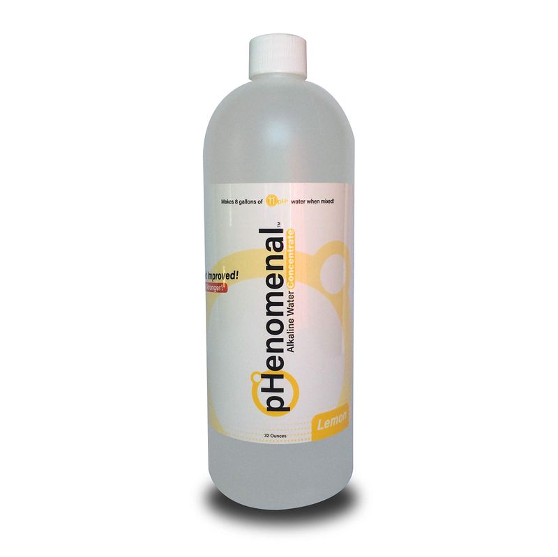 Phenomenal Alkaline Water Concentrate, Makes 8 Gallons of 11pH+ (Lemon 32 Oz Concentrate)