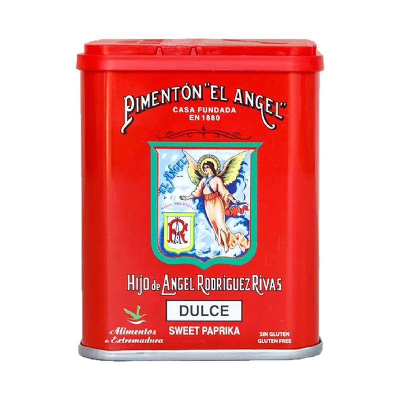Spanish Smoked Sweet Paprika. El Angel brand since 1880. 1 Tin