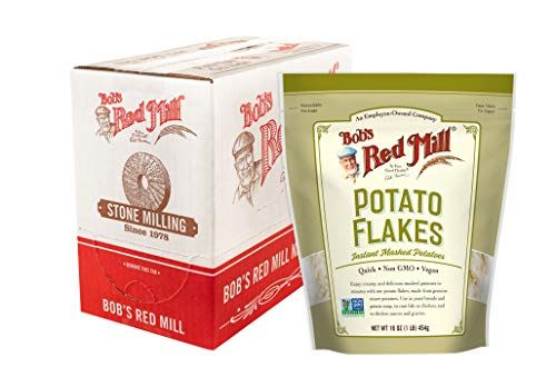 Bob&#39;s Red Mill Instant Mashed Potatoes Creamy Potato Flakes, 16-ounce (Pack of 4)