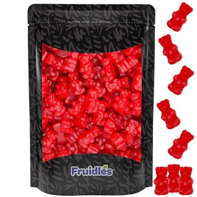 Fruidles Cinnamon JuJu Bears Jelly, Delicious Gummy Candy, Fun and Festive Holiday Snacking, Party Favor (Half-Pound)