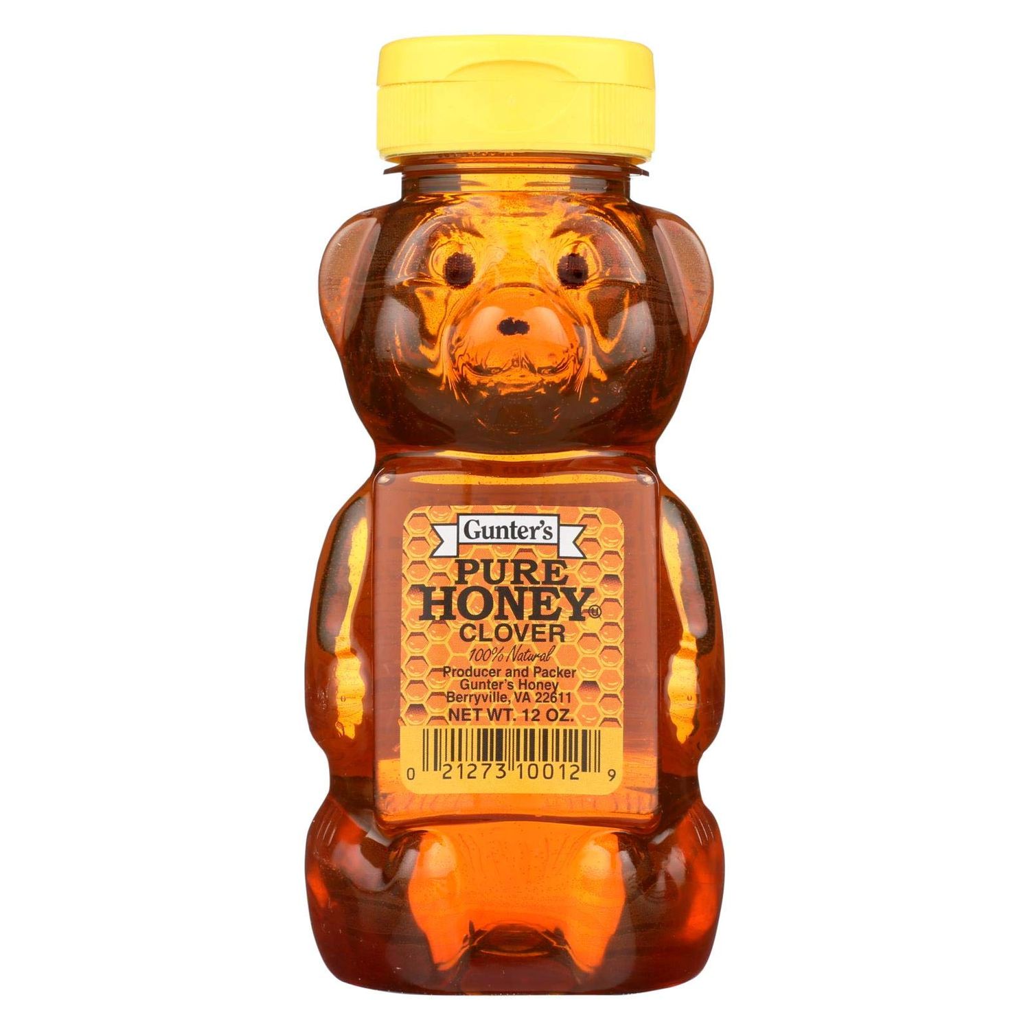 Gunters Squeezable Honey Bear, 12 Ounce (Pack of 12)