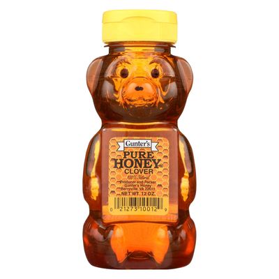 Gunters Squeezable Honey Bear, 12 Ounce (Pack of 12)