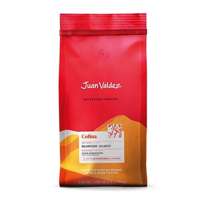 Juan Valdez Colina Whole Bean Coffee, Balanced Roast 16 oz - Premium Colombian Coffee (Pack of 2)