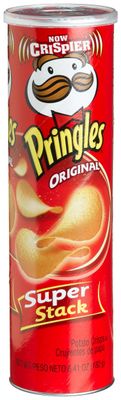 Pringles Potato Crisps Super Stack, Original, 6.41-Ounce Tubes (Pack of 14)