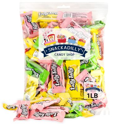 Laffee Taffy Assorted Flavors - Banana - Sour Apple - Cherry - 1 Lb Bag Of Delicious Soft Taffy Candy - Freshly Packaged By Snackadilly
