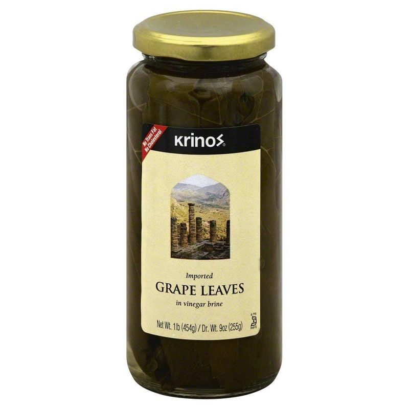 Krinos Imported Grape Leaves, 16 Ounce (Pack of 6)