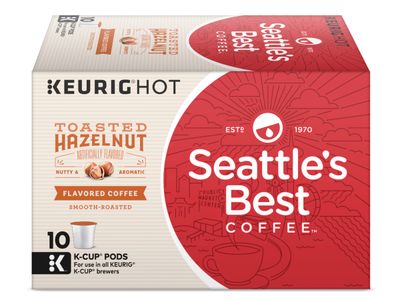 Seattles Best Coffee K-Cups, Toasted Hazelnut - Smooth Roasted Flavored Ground Coffee, 10 K-Cup Pods/Pack (Pack of 3)