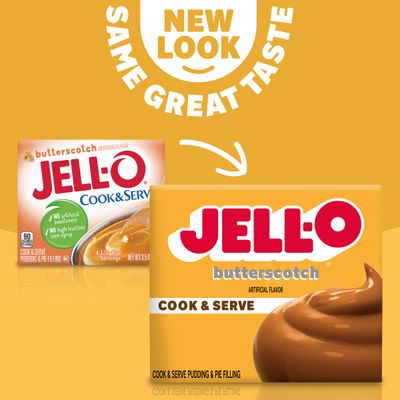 Jell-O Cook &amp; Serve Butterscotch Pudding &amp; Pie Filling Mix (3.5 oz Box)