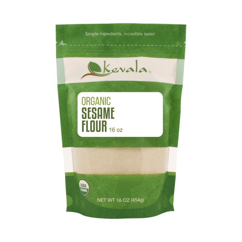 Kevala Organic Sesame Flour - Gluten Free Flour - Sesame Seeds - Organic Flour - Sesame Seeds Organic - Organic Gluten Free Flour - Vegan - 16 oz - 1 LB