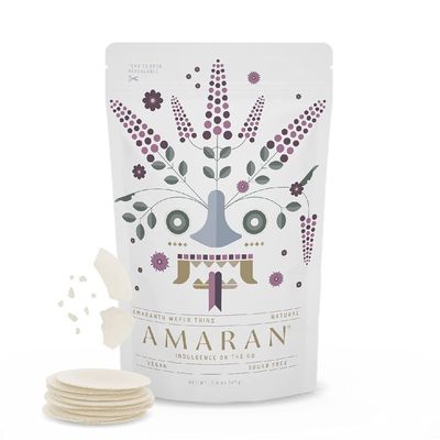 Amaran Amaranth Flour Wafer Thins - Low Calorie Snacks - Healthy Snacks For Adults - Protein Wafers - Gluten Free Vegan Snacks - Obleas de Amaranto (Natural, 12 Pack) Amaran Amaranth Flour Wafer Thins - Low Calorie Snacks - Healthy Snacks For Adults - Protein Wafers - Gluten Free Vegan Snacks - Obleas de Amaranto (Natural, 12 Pack)