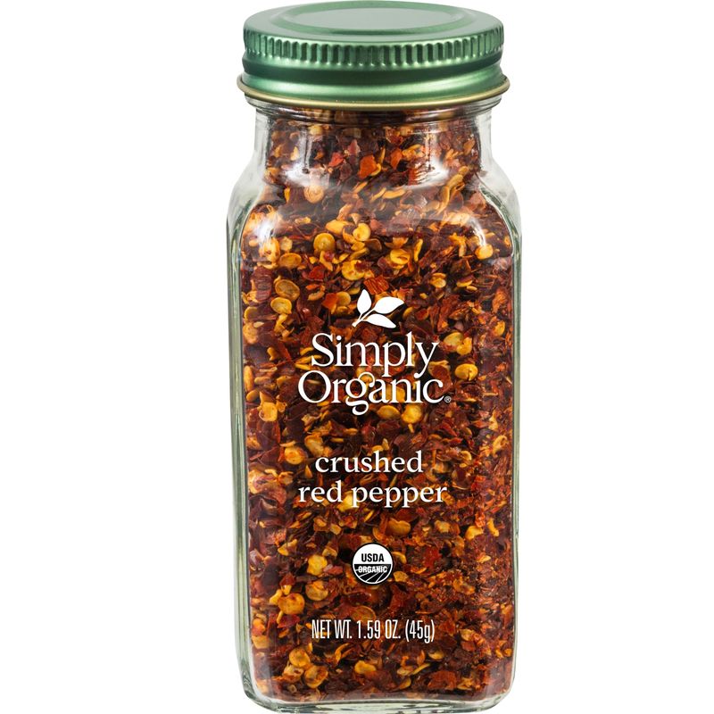 Simply Organic Crushed Red Pepper, Certified Organic | 1.59 oz | Capsicum annuum L.