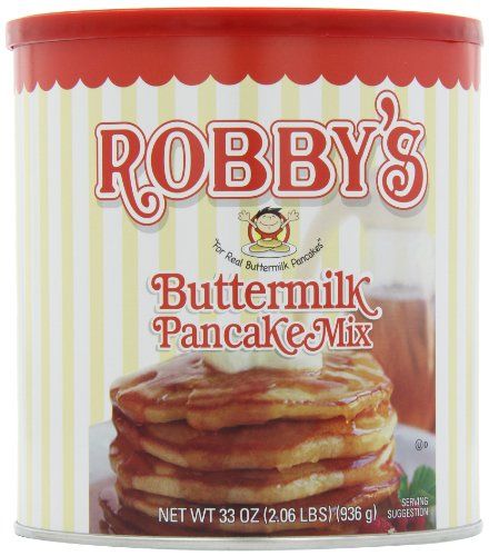Golden Malted Robby&#39;s Buttermilk Pancake Mix, 33-Ounce Cans (Pack of 3)