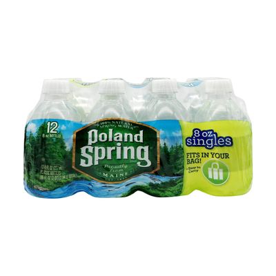 Poland Spring Half Pint Natural Spring Water 12 pk - 27.6 Pounds