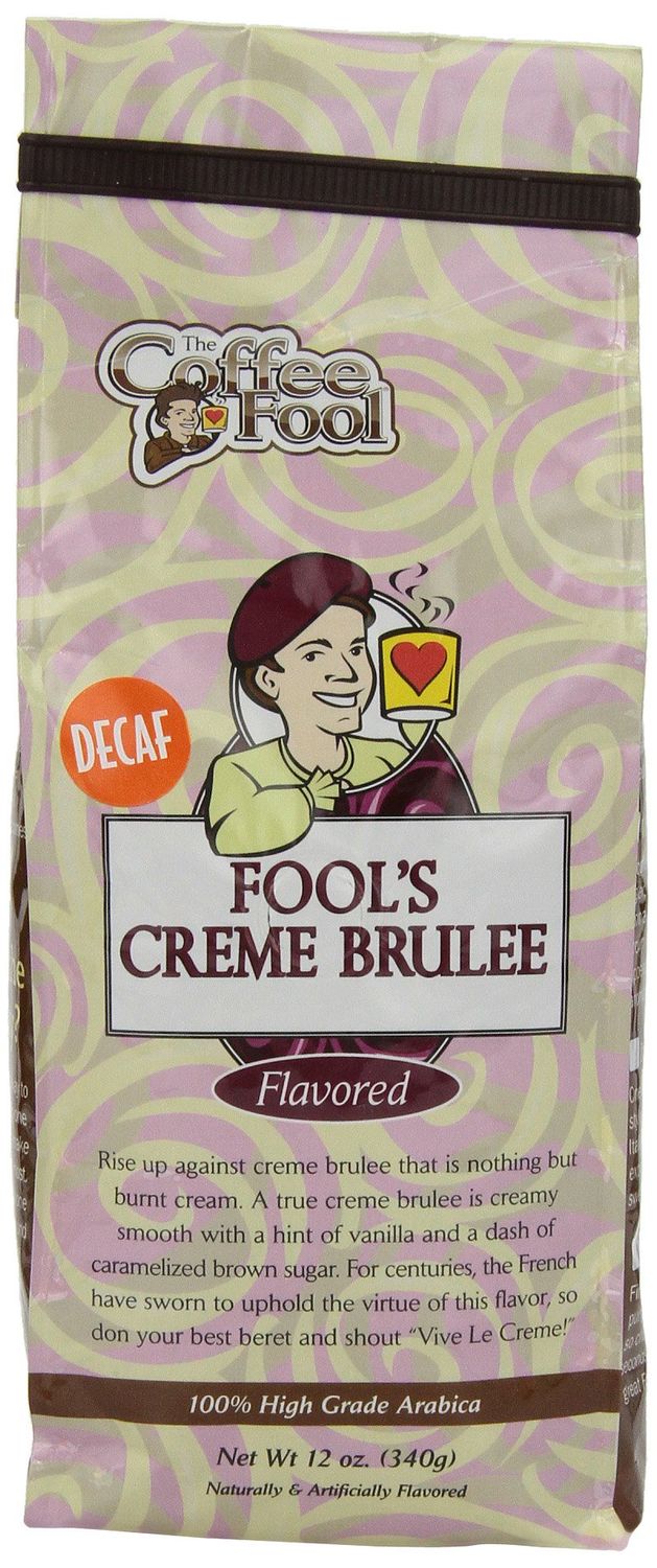 Coffee Fool&#39;s Decaf Creme Brulee (Whole Bean)