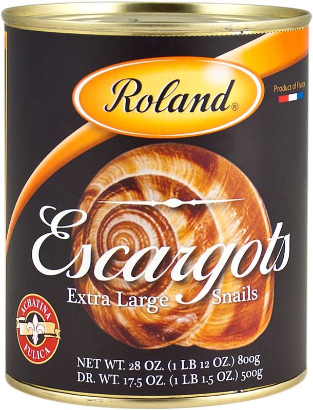 Roland Foods Escargots, Extra Large Achatina Snails, Specialty Imported Food, 28.2 Ounce Can, Pack of 1