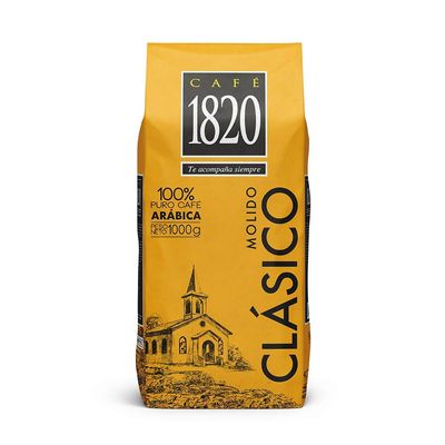Caf 1820 Classic, Premium Costa Rican Ground Coffee, 100% Arabica, Dark Roast, High Altitude Blend with Aroma &amp; Fruity Notes, 32 oz