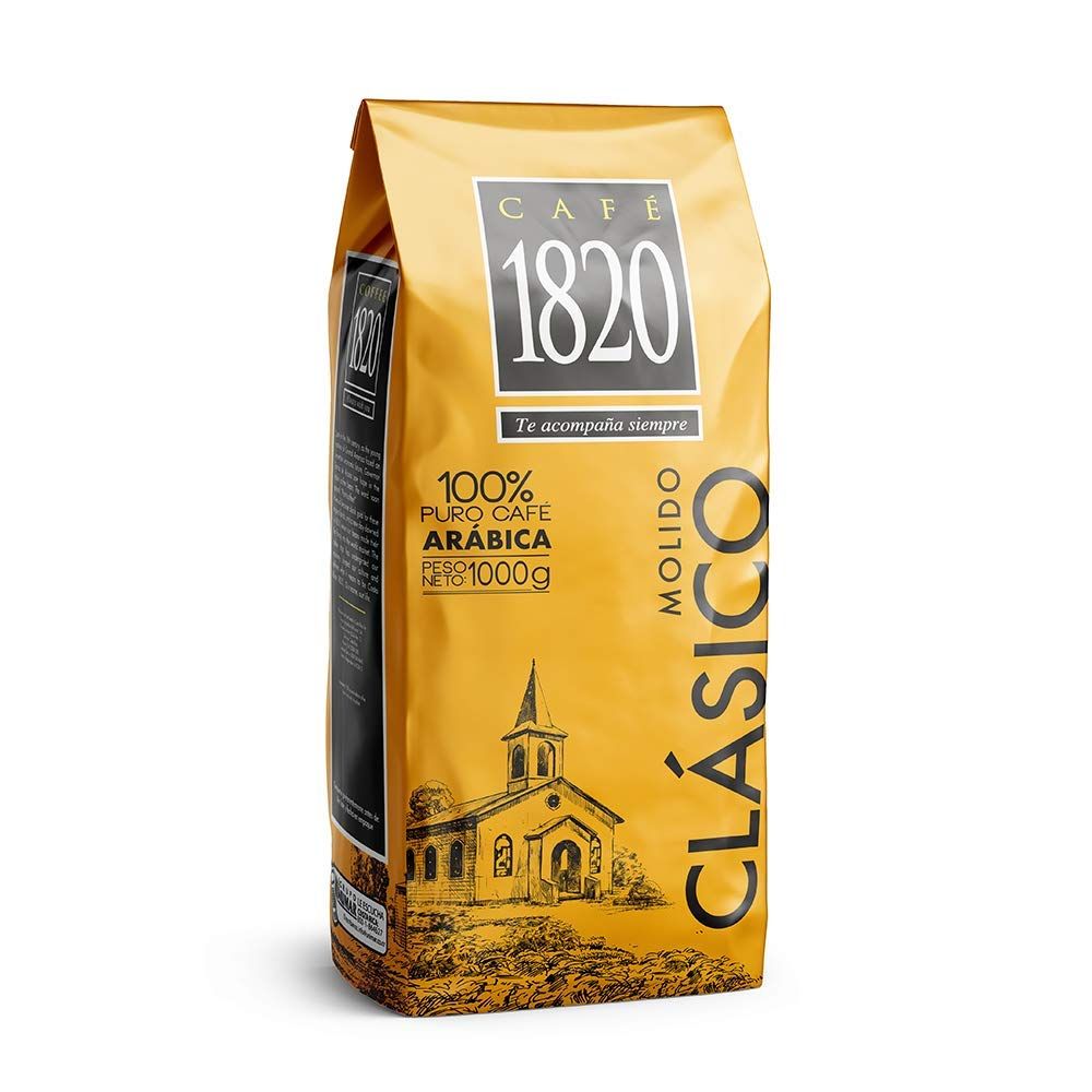 Caf 1820 Classic, Premium Costa Rican Ground Coffee, 100% Arabica, Dark Roast, High Altitude Blend with Aroma &amp; Fruity Notes, 32 oz