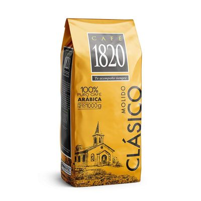 Caf 1820 Classic, Premium Costa Rican Ground Coffee, 100% Arabica, Dark Roast, High Altitude Blend with Aroma &amp; Fruity Notes, 32 oz