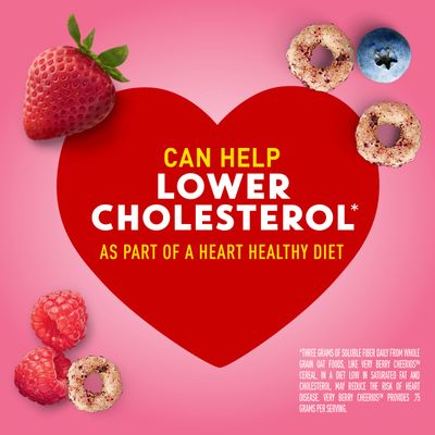 Very Berry Cheerios, Heart Healthy Cereal, Large Size, 14.5 OZ