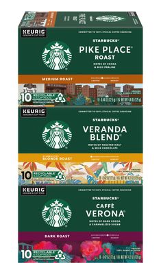 Starbucks Coffee K-Cups for Keurig Brewer 30 Piece Variety Pack