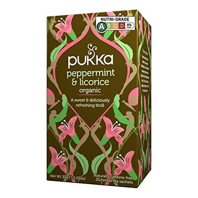 Pukka Herbal Teas Tea, Organic, 20 Count