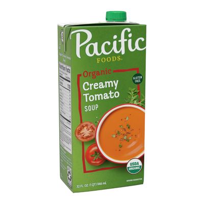 Pacific Foods Organic Creamy Tomato Soup, 32 oz Carton