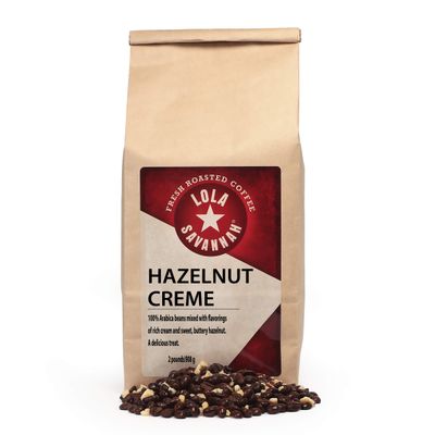 Lola Savannah Hazelnut Crme Whole Bean Caffeinated Coffee, 2lb