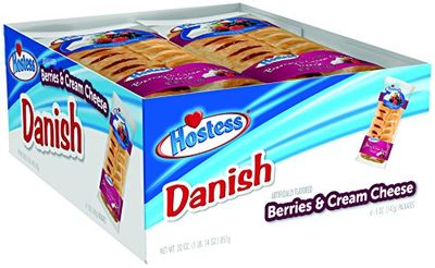 Hostess Danish, Berries &amp; Cream Cheese, 5 Ounce (Pack of 6)