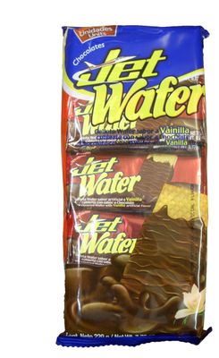 Wafer Jet - Chocolate Covered Wafer - Chocolatina Wafer Jet de Vainilla