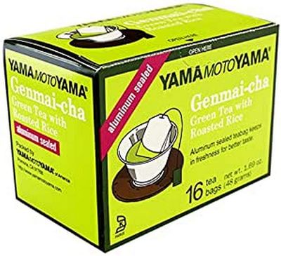 Yamamotoyama Genmaicha Green Tea, 16 ct, 1.69 oz
