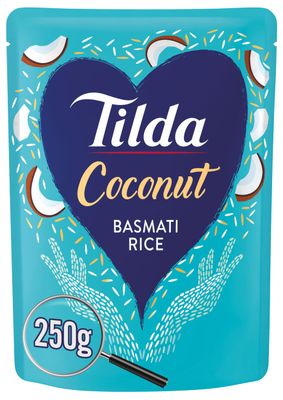 Tilda Steamed Basmati Coconut Rice, 250 g
