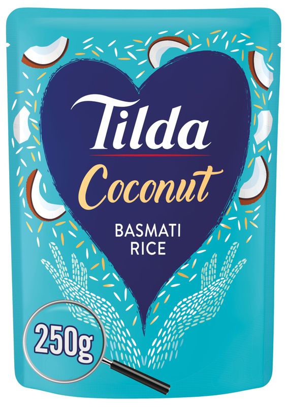 Tilda Steamed Basmati Coconut Rice, 250 g