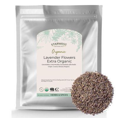 Starwest Botanicals Organic Dried Lavender Flowers Extra Grade, 1 Pound