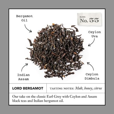 Smith Teamaker | Lord Bergamot No. 55 | Sugar-Free, Sustainably Grown, Caffeinated Full Leaf Earl Grey Black Tea with Italian Bergamot Oil (15 Sachets, 1.2oz each)