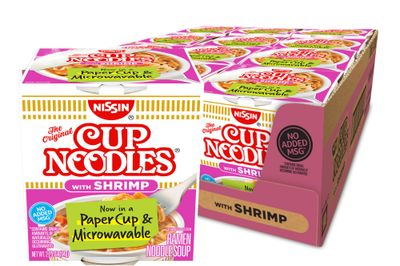 Nissin, Cup Noodles Soup, Shrimp Flavor, 2.25 oz (case of 12)