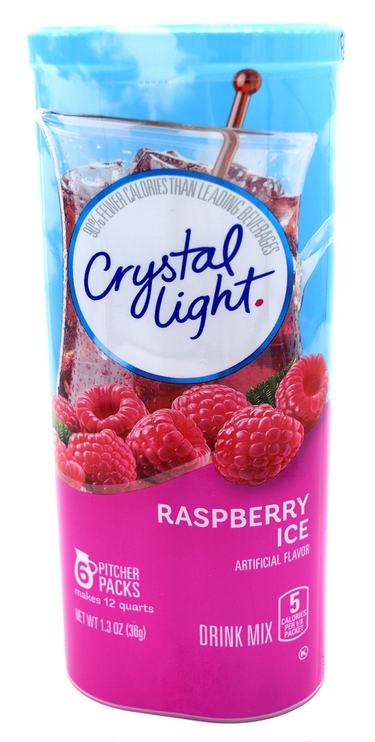 Crystal Light Raspberry Ice Flavor Drink Mix - 6 CT