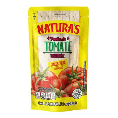 Natura&#39;s Natural Tomato Paste, Heat-and-Eat Tomato Paste, 7.1 Oz (Pack of 24)