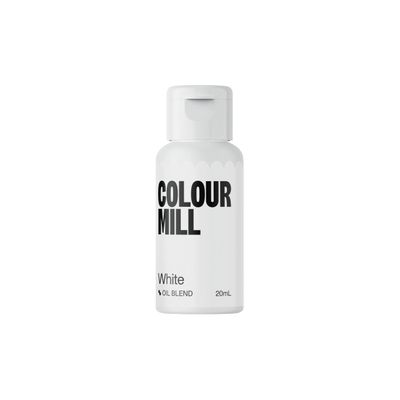 Colour Mill Oil-Based Food Coloring, 20 Milliliters White