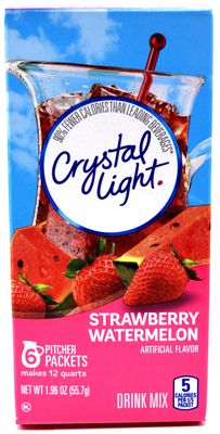 Crystal Light Strawberry Watermelon Drink Mix, 12-Quart Canister (Pack of 4)