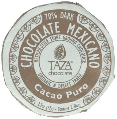 Taza Chocolate Organic Mexicano Disc 70% Dark Chocolate, Cacao Puro, 2.7 Ounce (1 Count), Vegan